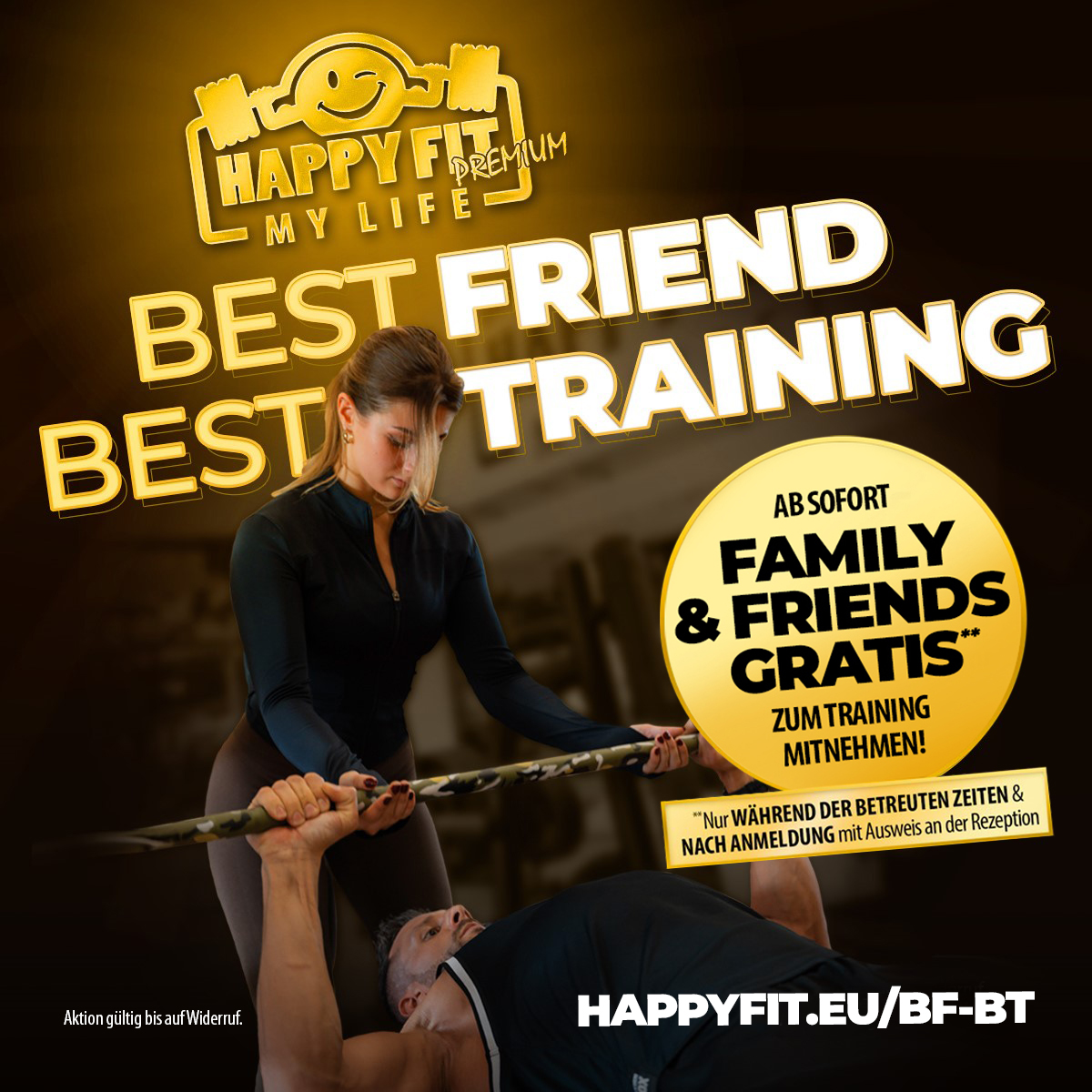 BEST FRIEND BEST TRAINING AKTION HAPPY FIT