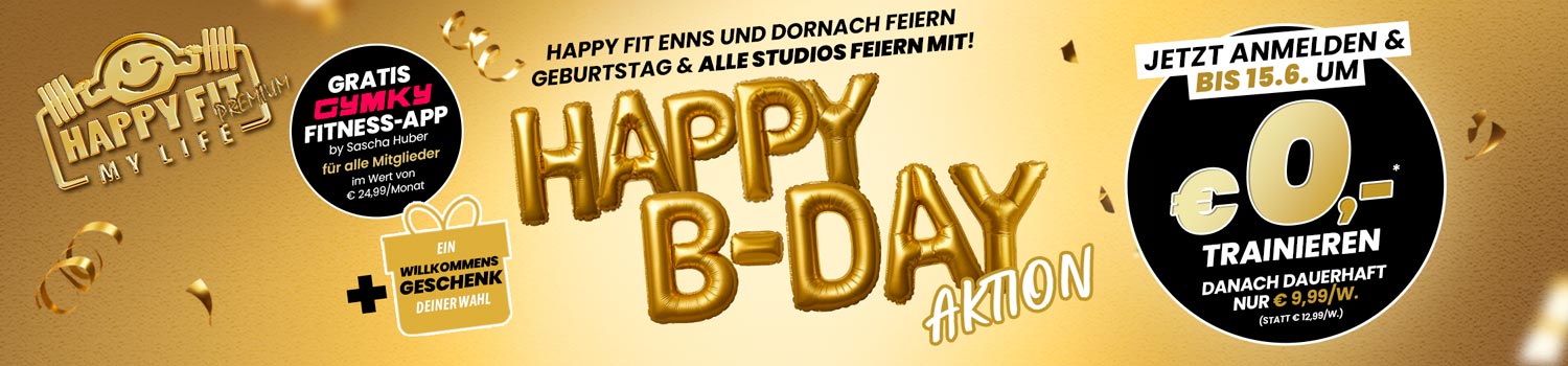 Happy B-Day Aktion