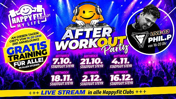 AFTER WORKout Party bei HappyFit