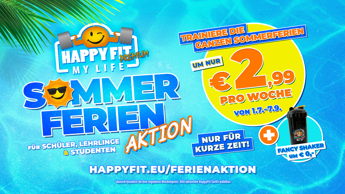 HappyFit Sommerferien-Aktion